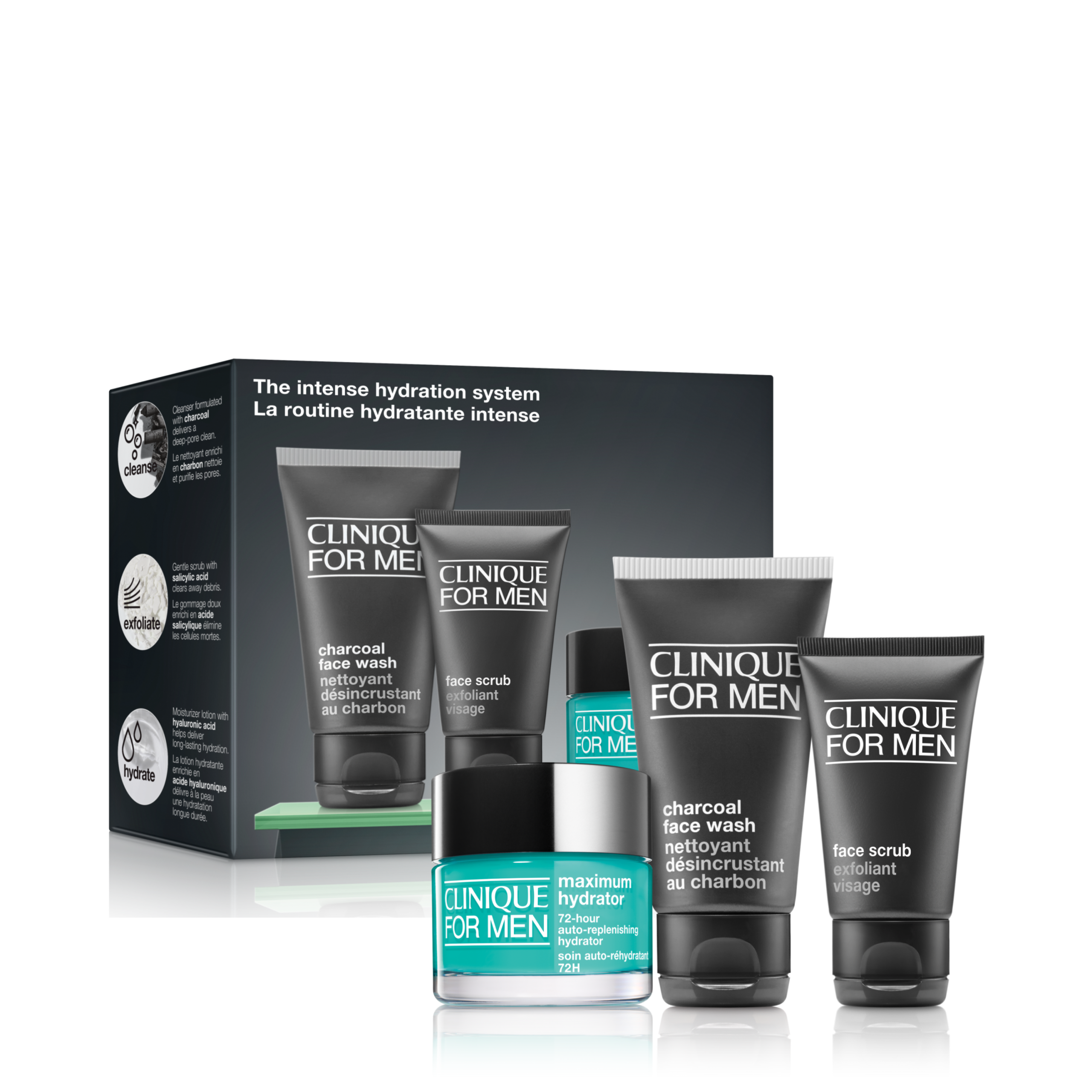 Clinique For Men? The Intense Hydration System Skincare Set - VDL601