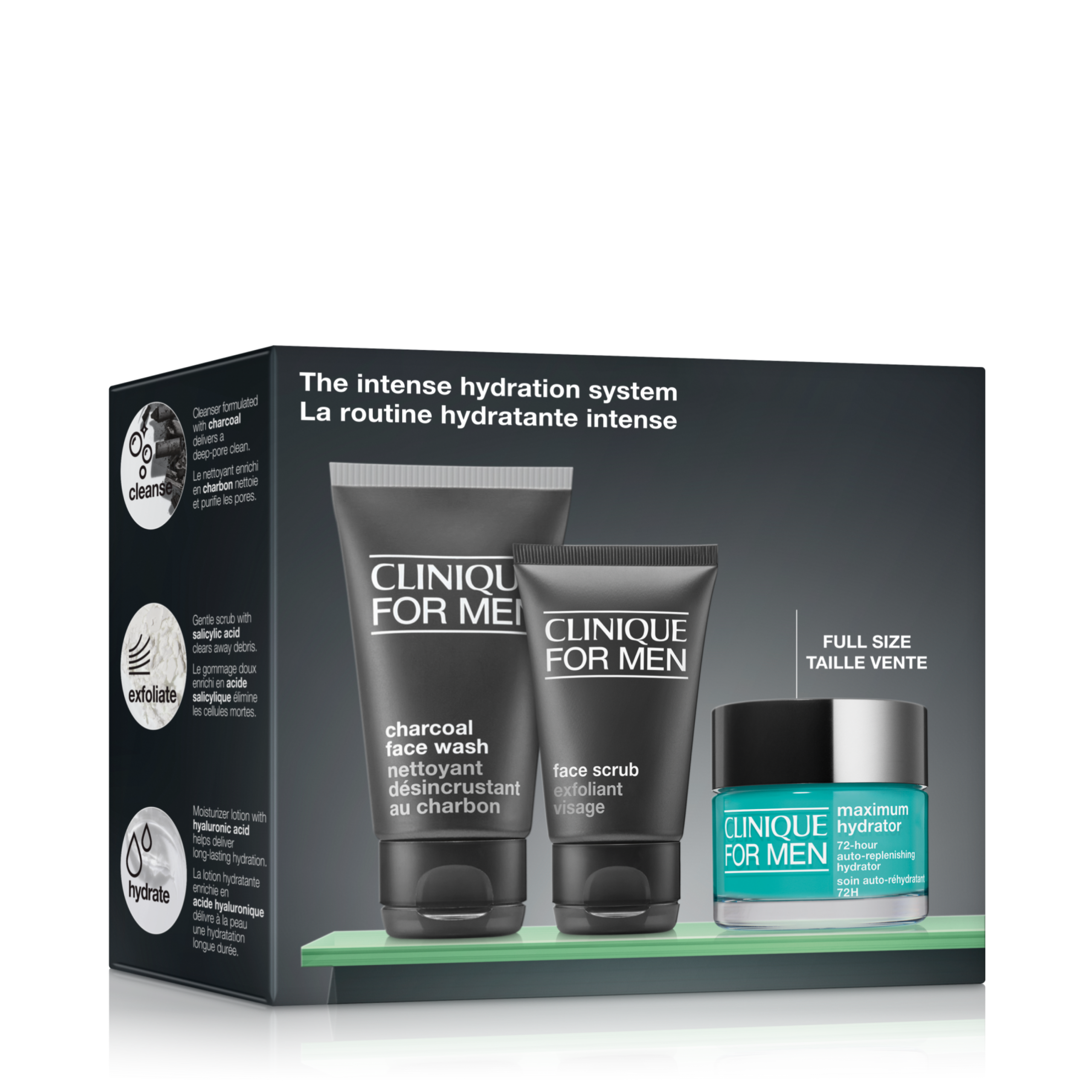 Clinique For Men? The Intense Hydration System Skincare Set - VDL601 - Image 2